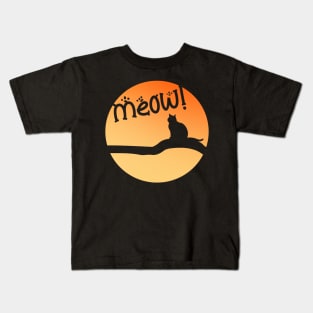 Harvest Moon Cat | Meow Kids T-Shirt